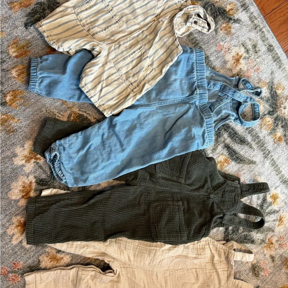 18m Baby Overalls lot - Gap, Old Navy, Zara